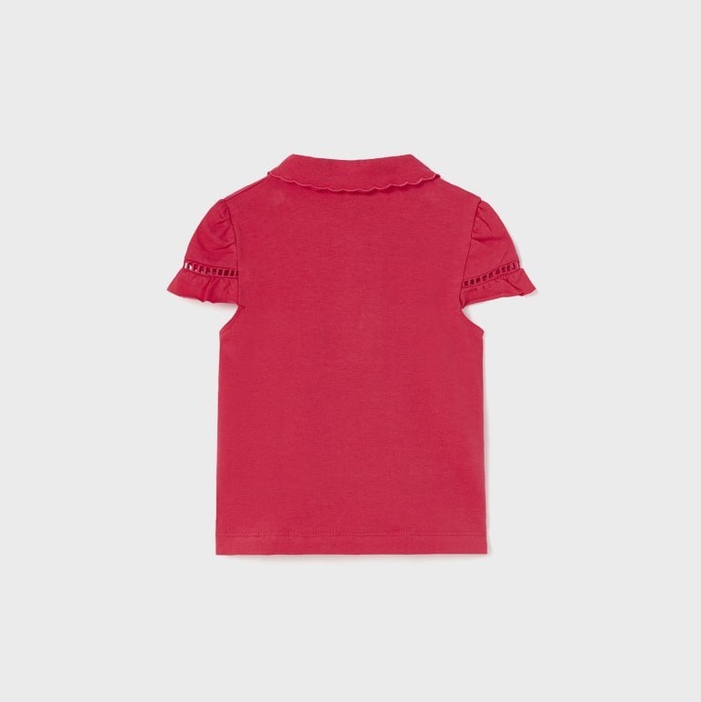 Mayoral Yazlık Kız Bebek Kısa Kol T-shirt Kırmızı