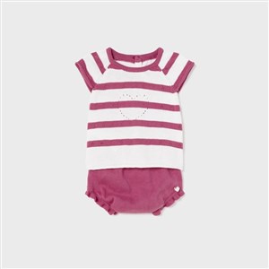 Mayoral Yazlık Kız Bebek Örme Şort Set
