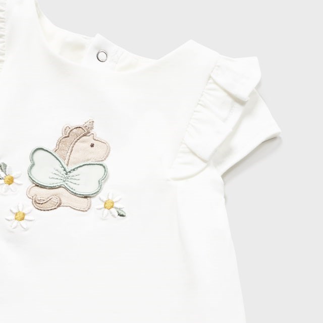 Mayoral Yazlık Kız Bebek Şort Set Yeşil