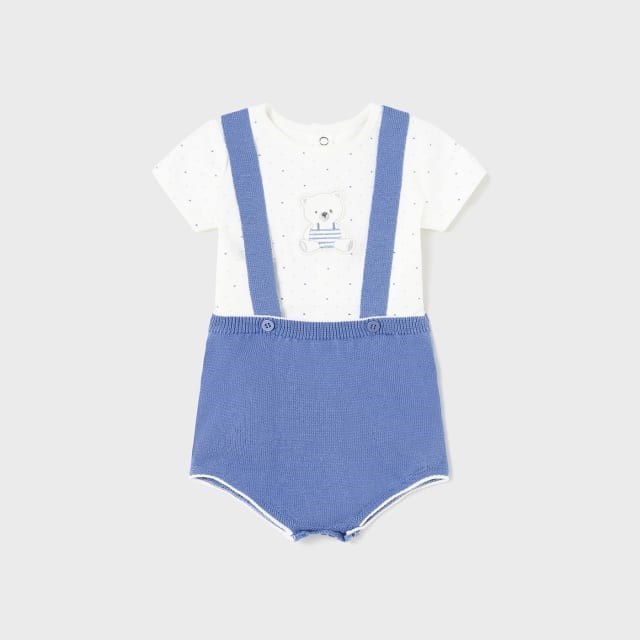 Mayoral Yazlık Erkek Bebek Örme Salopet Set