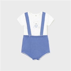 Mayoral Yazlık Erkek Bebek Örme Salopet Set