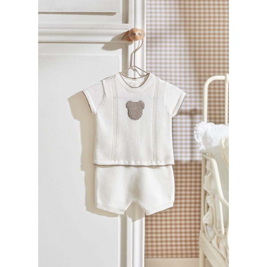 Mayoral Yazlık Erkek Bebek Örme Bluz Şort Set
