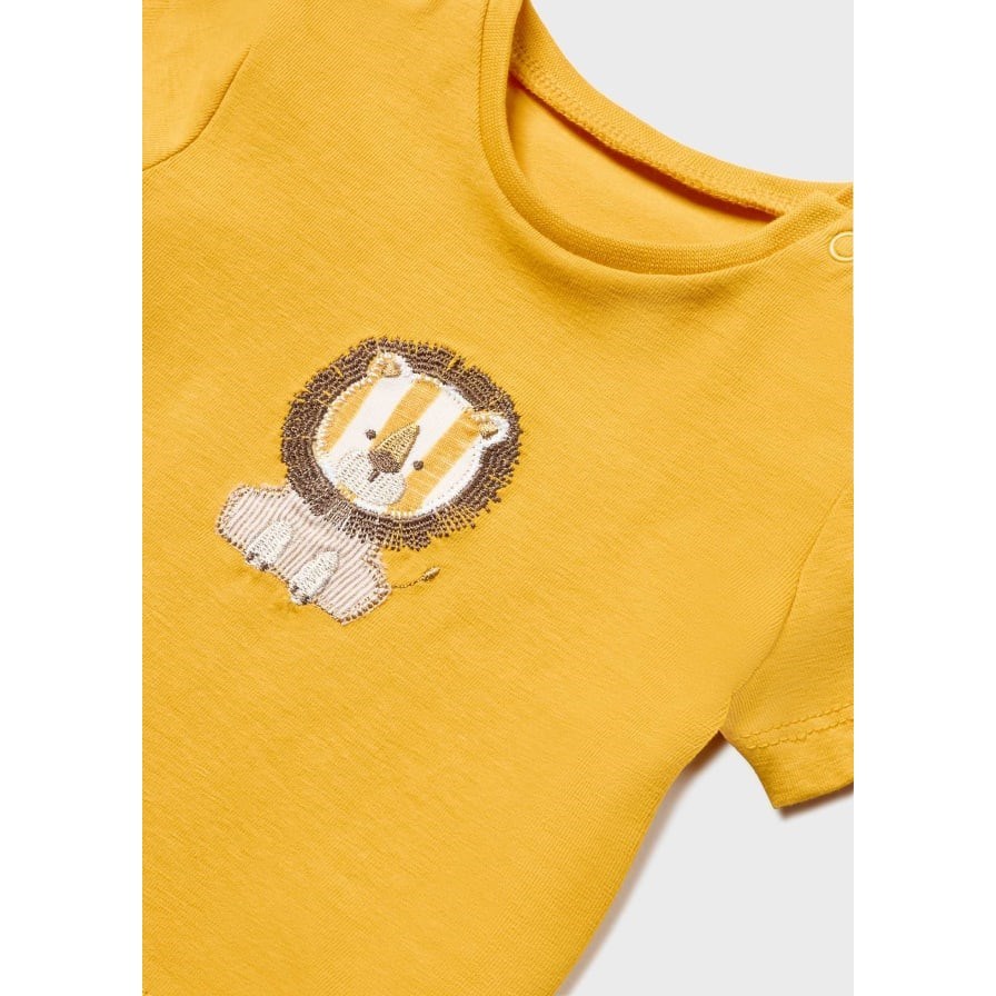 Mayoral Yazlık Erkek Bebek Bluz Şort Set Sarı