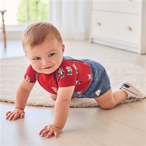 Mayoral Yazlık Erkek Bebek T-shirt Kısa Salopet Set