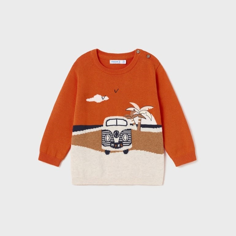 Mayoral Yazlık Erkek Bebek Uzun Kollu S-shirt Turuncu