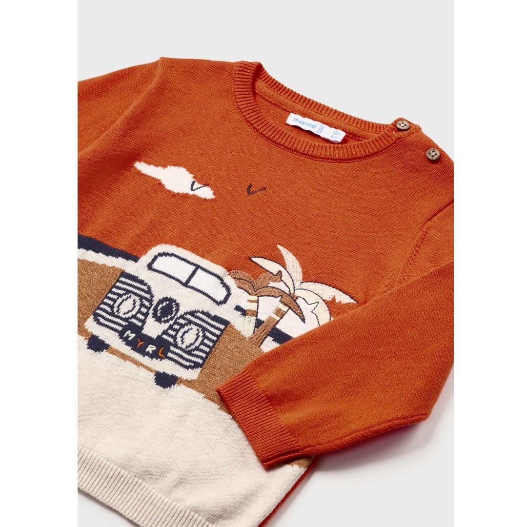 Mayoral Yazlık Erkek Bebek Uzun Kollu S-shirt Turuncu