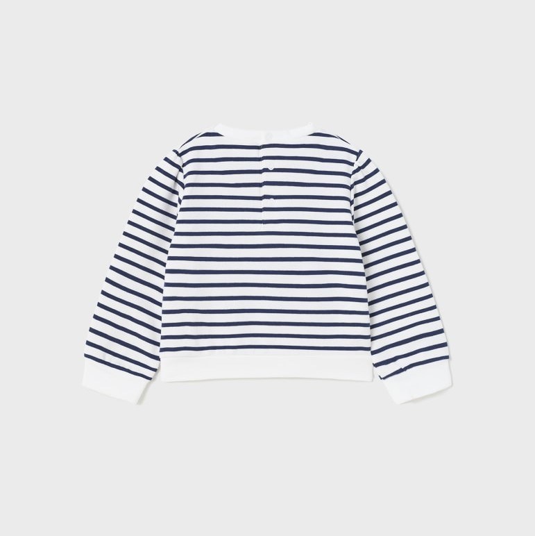 Mayoral Yazlık Kız Bebek Uzun Kol S-shirt Koyu Mavi