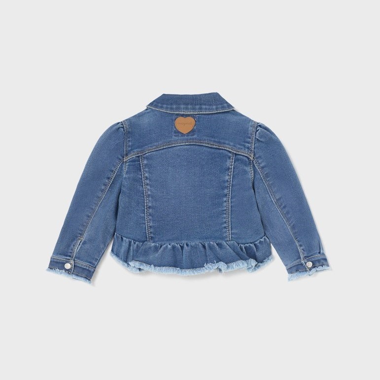 Mayoral Yazlık Kız Bebek Denim Ceket Mavi