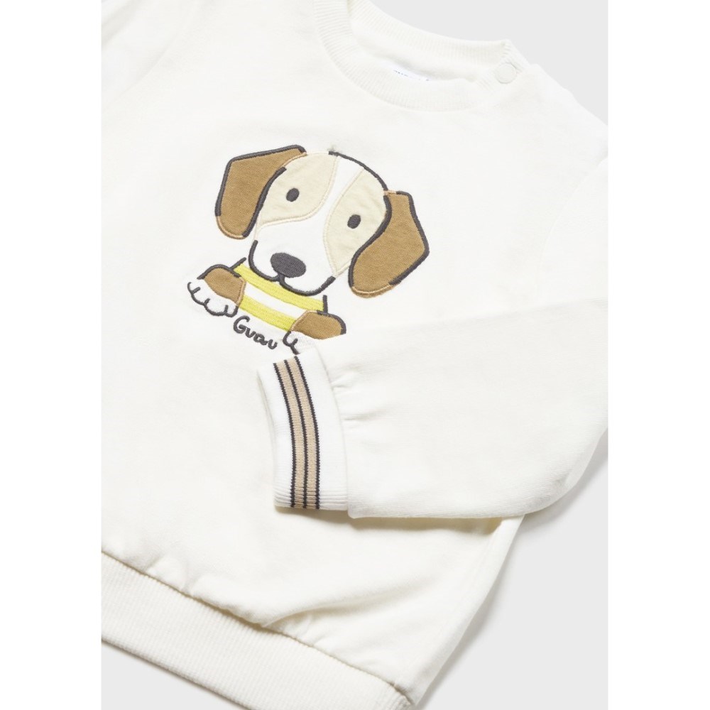 Mayoral Yazlık Erkek Bebek Uzun Kollu S-shirt Krem