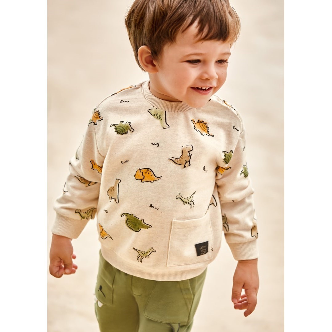 Mayoral Yazlık Erkek Bebek S-shirt Krem