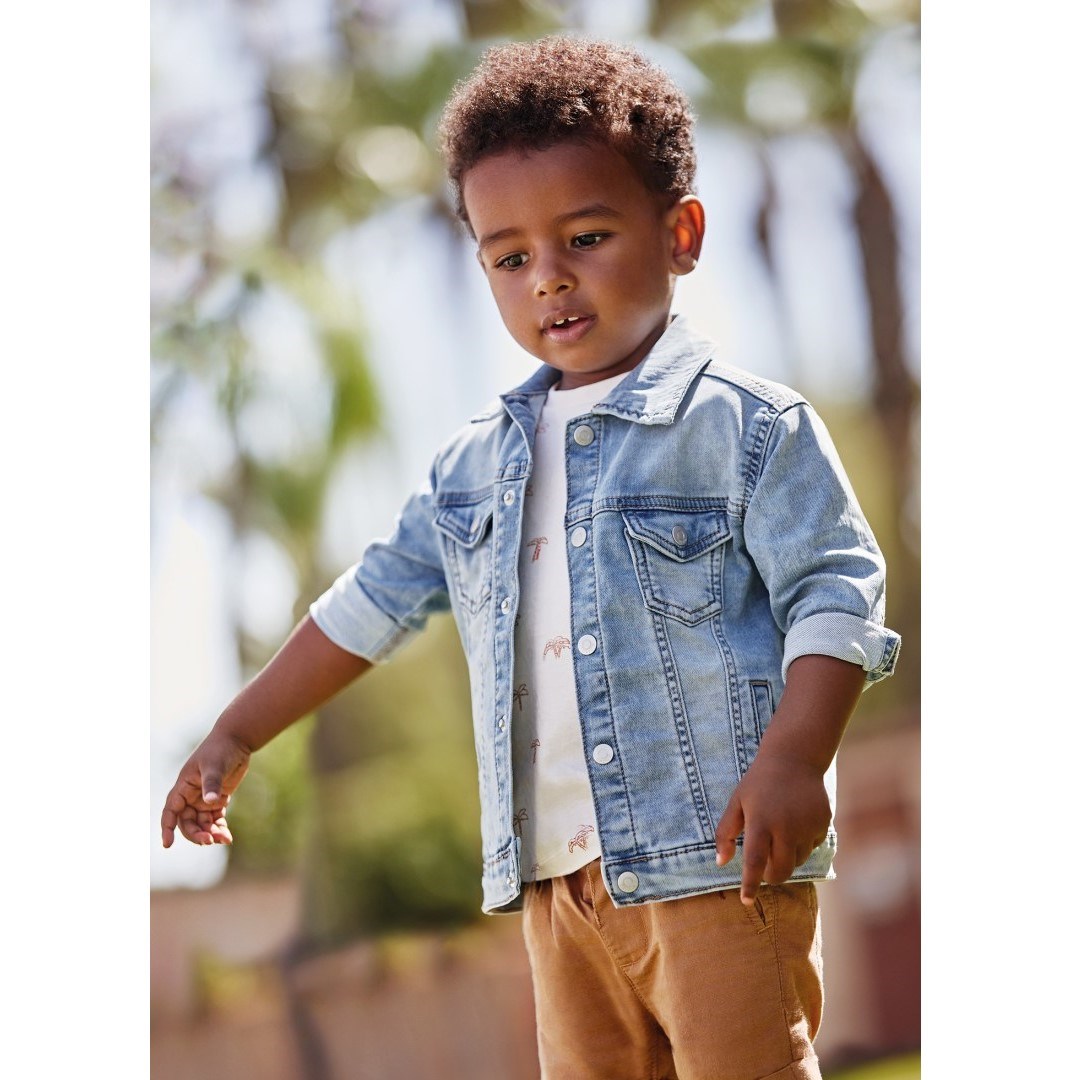 Mayoral Yazlık Erkek Bebek Denim Ceket Mavi