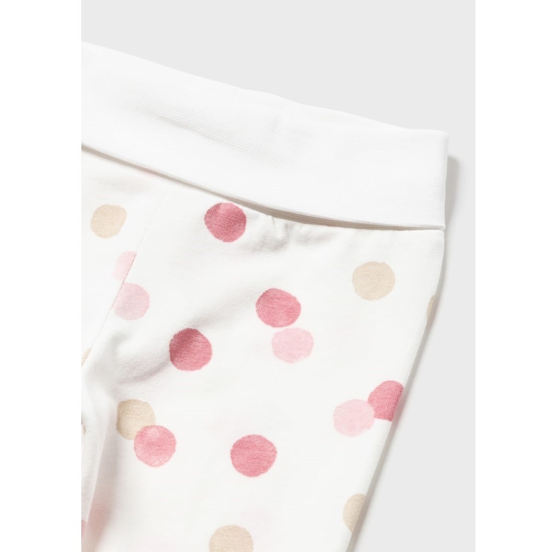 Mayoral Yazlık Kız Bebek Patikli Pantolon Bluz 2'li Set Pembe