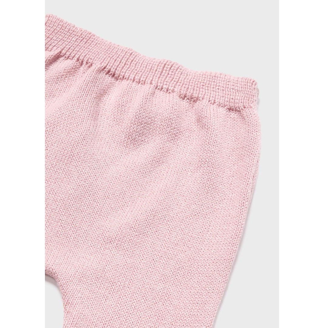 Mayoral Yazlık Kız Bebek Örme Patikli Pantolon Bluz 2'li Set Pembe