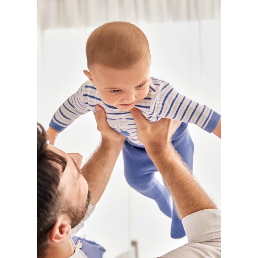 Mayoral Yazlık Erkek Bebek Örme Patikli Pantolon Bluz Set Mavi