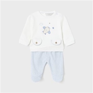 Mayoral Yazlık Erkek Bebek Patikli Pantolon Bluz 2'li Set