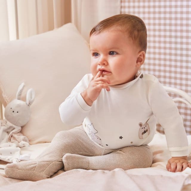 Mayoral Yazlık Erkek Bebek Patikli Pantolon Bere 3'lü Set Beyaz