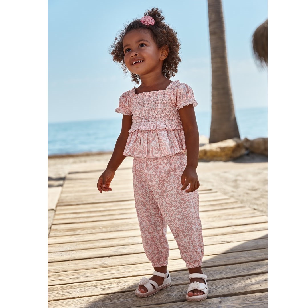 Mayoral Yazlık Kız Bebek Pantolon Pembe