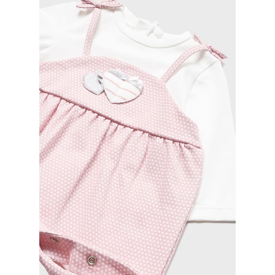 Mayoral Yazlık Kız Bebek Tulum Bandana Pembe