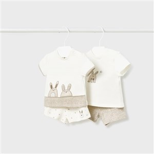 Mayoral Yazlık Erkek Bebek T-shirt Şort 4'lü Set
