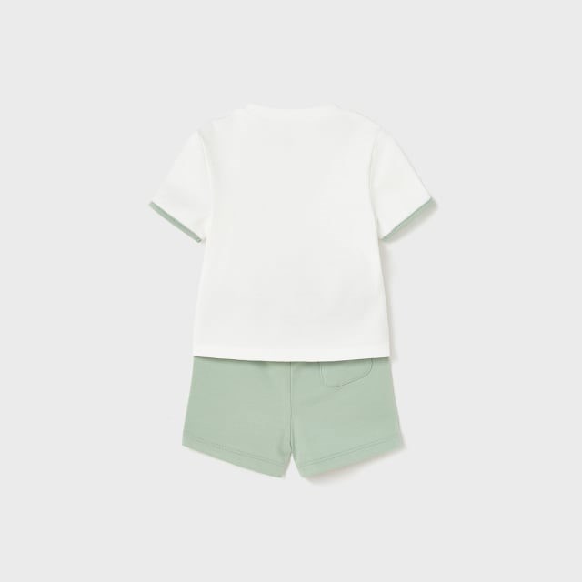 Mayoral Yazlık Erkek Bebek T-shirt Şort 4'lü Set Yeşil