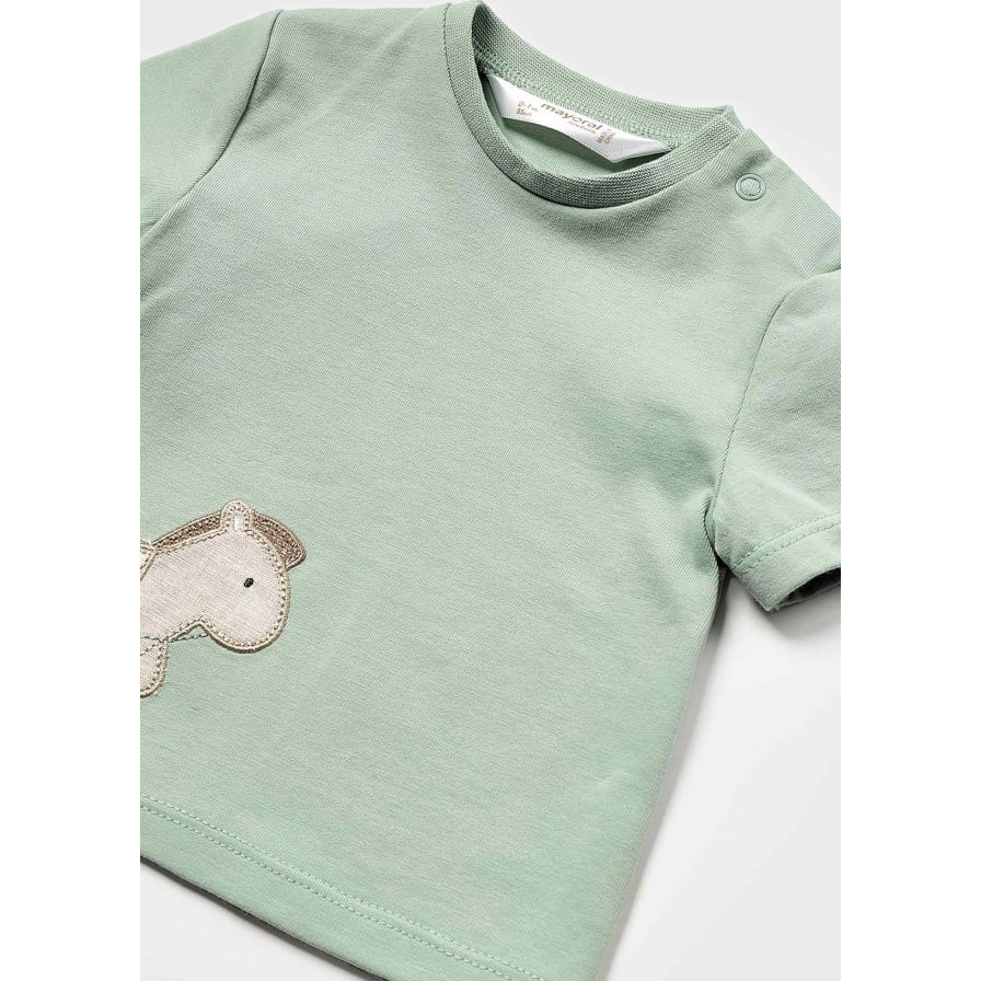 Mayoral Yazlık Erkek Bebek T-shirt Şort 4'lü Set Yeşil