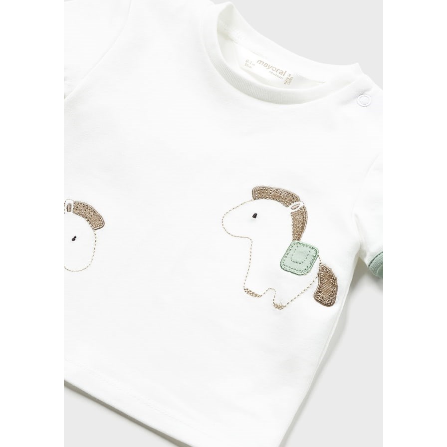 Mayoral Yazlık Erkek Bebek T-shirt Şort 4'lü Set Yeşil