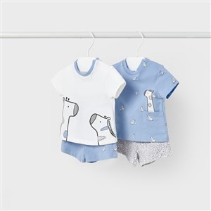 Mayoral Yazlık Erkek Bebek T-shirt Şort 4'lü Set