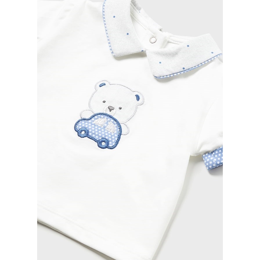 Mayoral Yazlık Erkek Bebek T-shirt Şort 4'lü Set Mavi