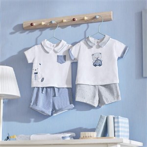 Mayoral Yazlık Erkek Bebek T-shirt Şort 4'lü Set