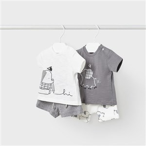 Mayoral Yazlık Erkek Bebek T-shirt Şort 4'lü Set