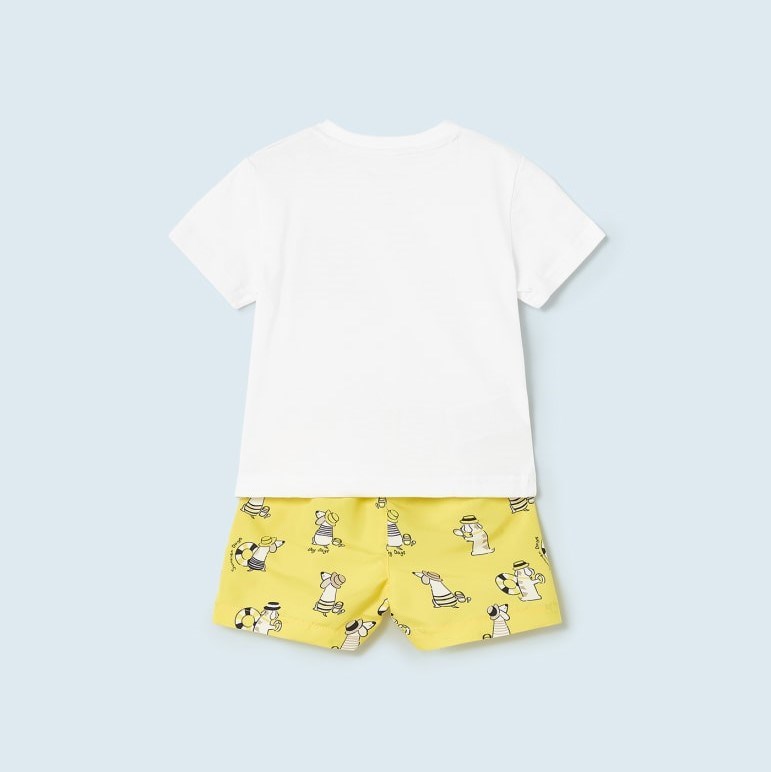 Mayoral Yazlık Erkek Bebek Bluz Mayo Set Sarı