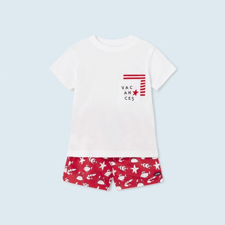 Mayoral Yazlık Erkek Bebek Bluz Mayo Set