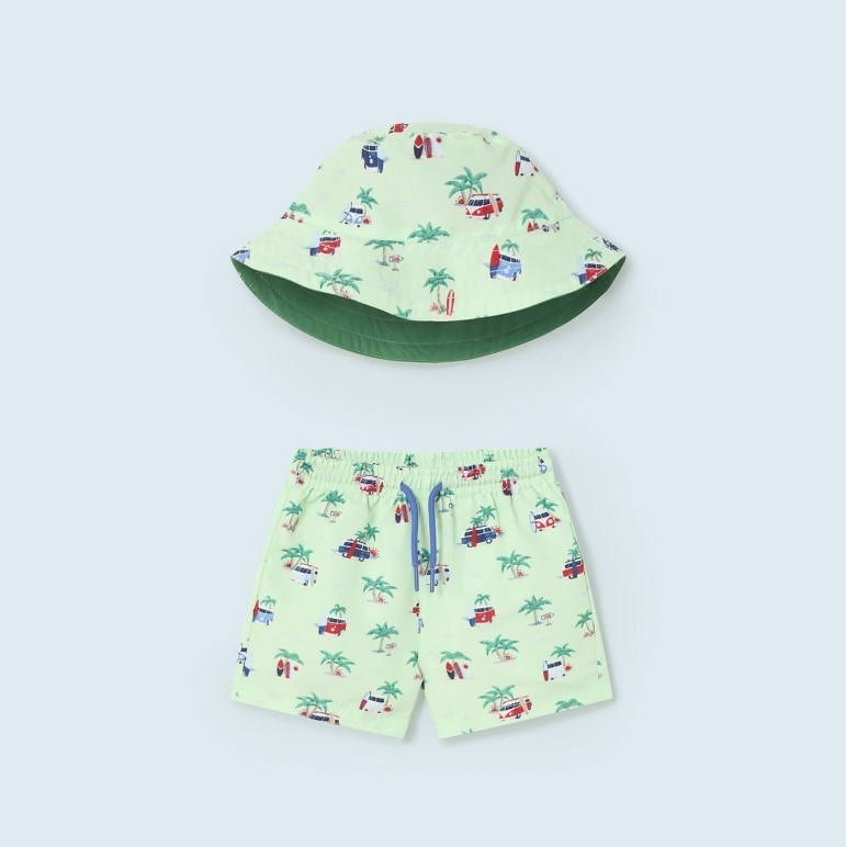 Mayoral Yazlık Erkek Bebek Şort Mayo Şapka Set