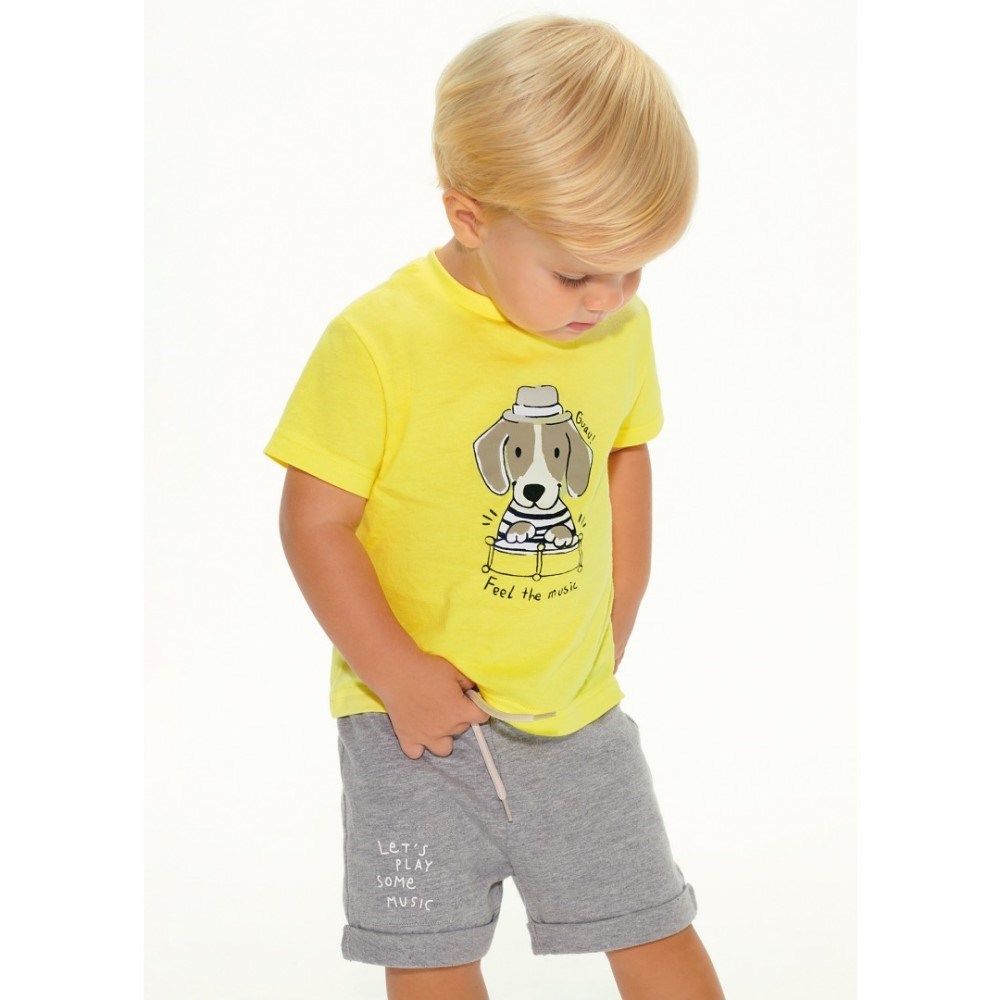 Mayoral Yazlık Erkek Bebek T-shirt Şort 3'lü Set Sarı