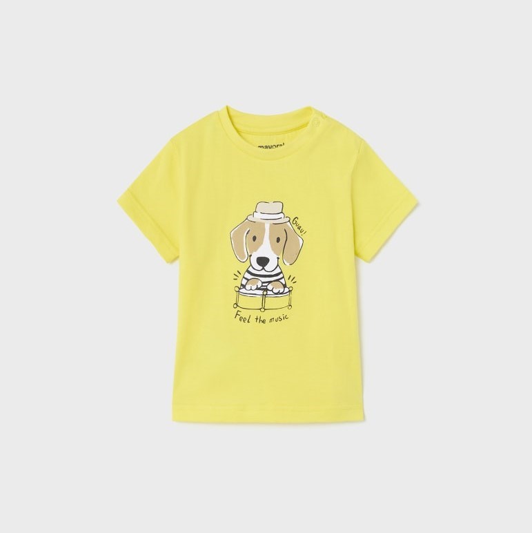 Mayoral Yazlık Erkek Bebek T-shirt Şort 3'lü Set Sarı