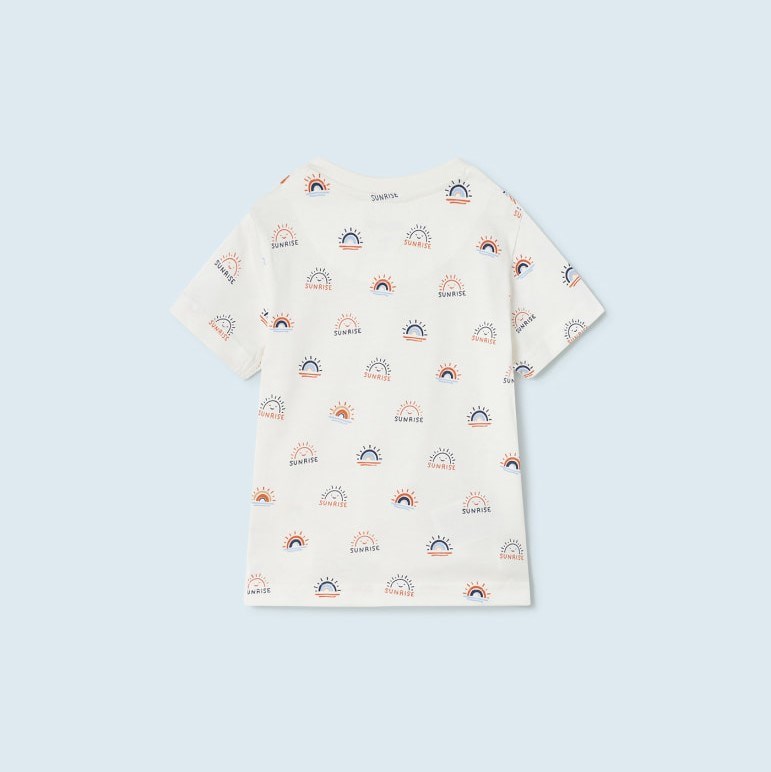 Mayoral Yazlık Erkek Bebek T-shirt Şort 3'lü Set Turuncu