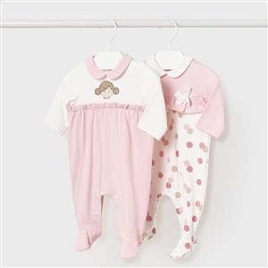 Mayoral Yazlık Kız Bebek Tulum 2'li Set