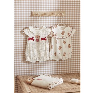 Mayoral Yazlık Kız Bebek Kısa Tulum 2'li Set