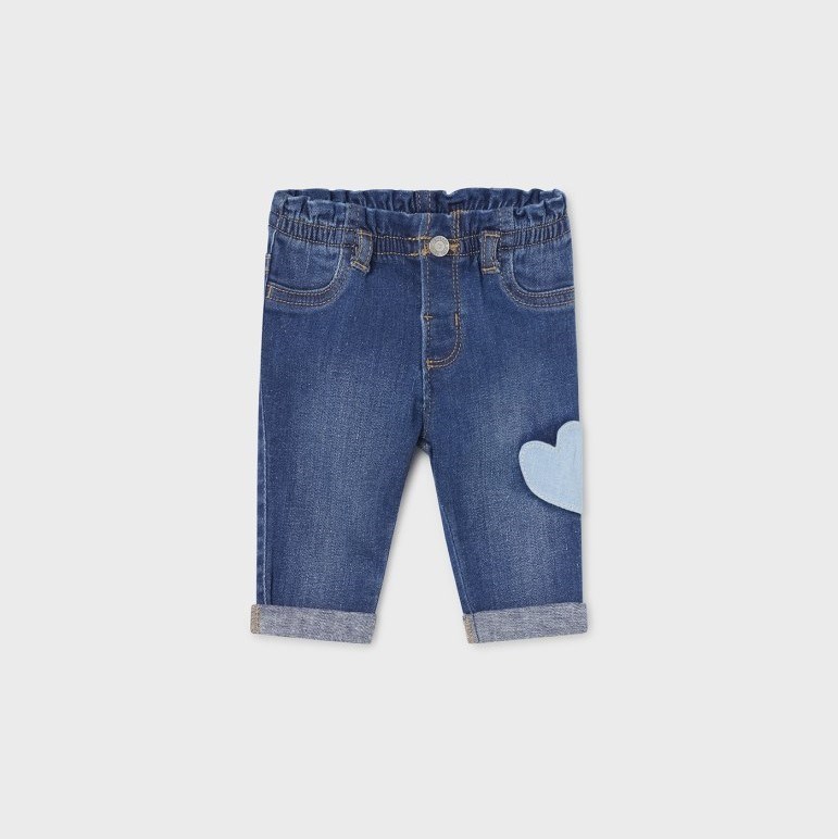 Mayoral Yazlık Kız Bebek Denim Pantolon