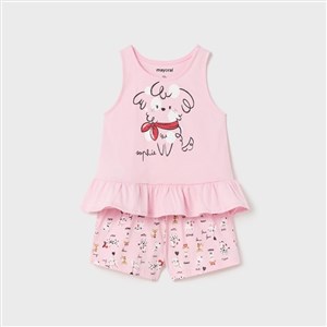 Mayoral Yazlık Kız Bebek Şort Pijama Takım
