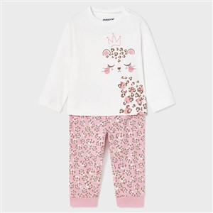 Mayoral Yazlık Kız Bebek Uzun Pijama Takım