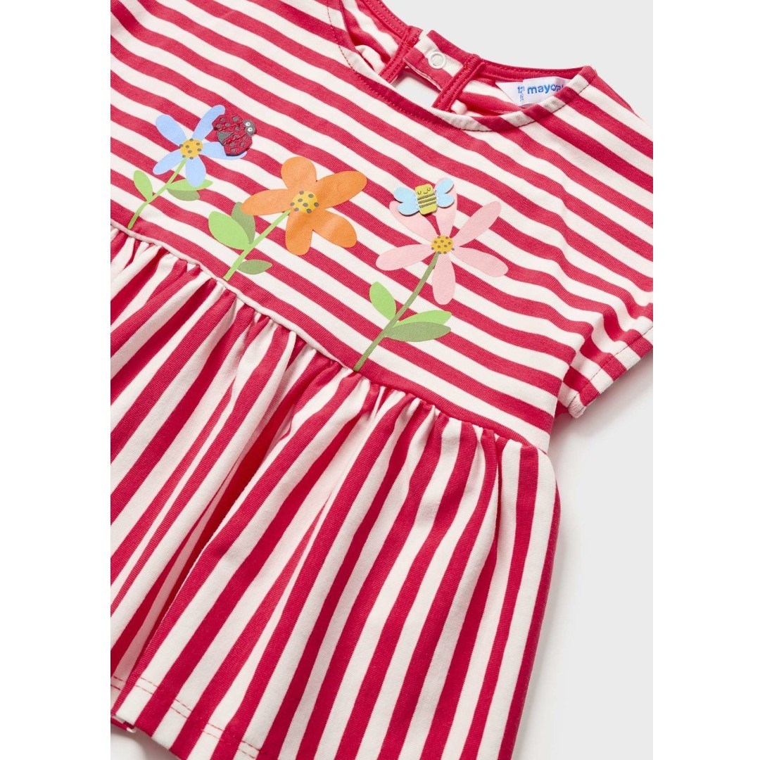 Mayoral Yazlık Kız Bebek T-shirt Tayt 2'li Set Kırmızı
