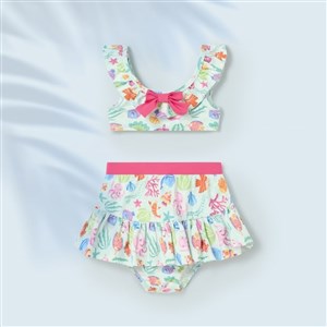 Mayoral Yazlık Kız Bebek 3'lü Bikini Set