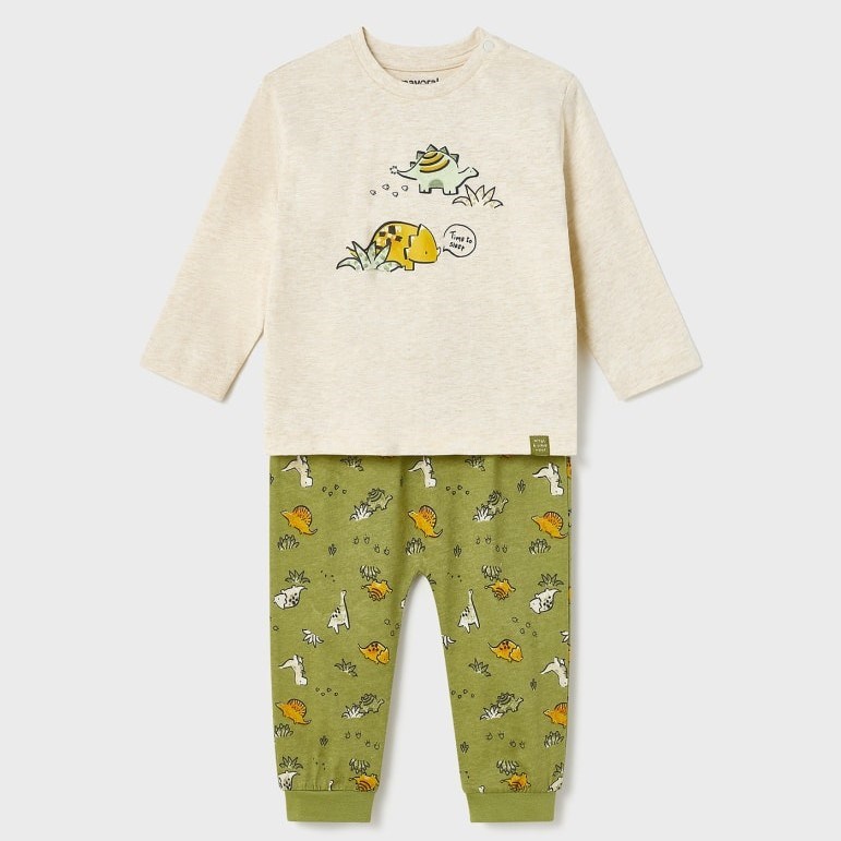 Mayoral Yazlık Erkek Bebek Uzun Pijama Takım Yeşil
