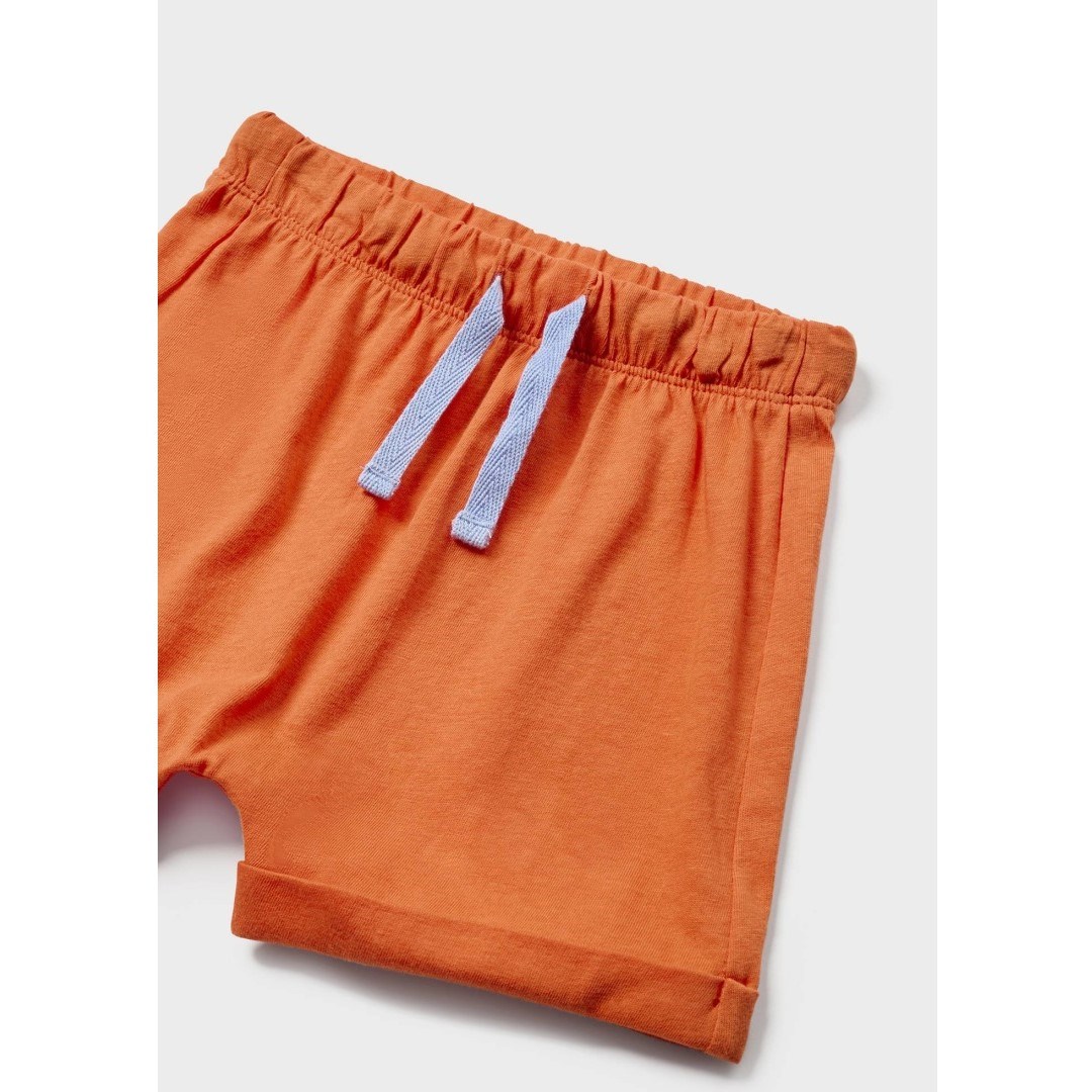 Mayoral Yazlık Erkek Bebek Şort Pijama Takım Turuncu