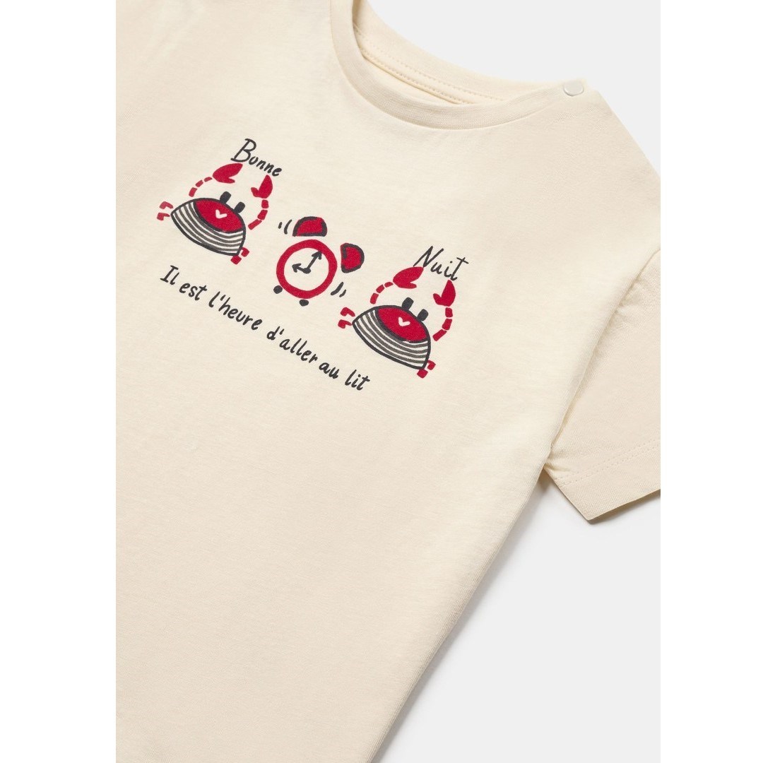 Mayoral Yazlık Erkek Bebek Şort Pijama Takım Kırmızı