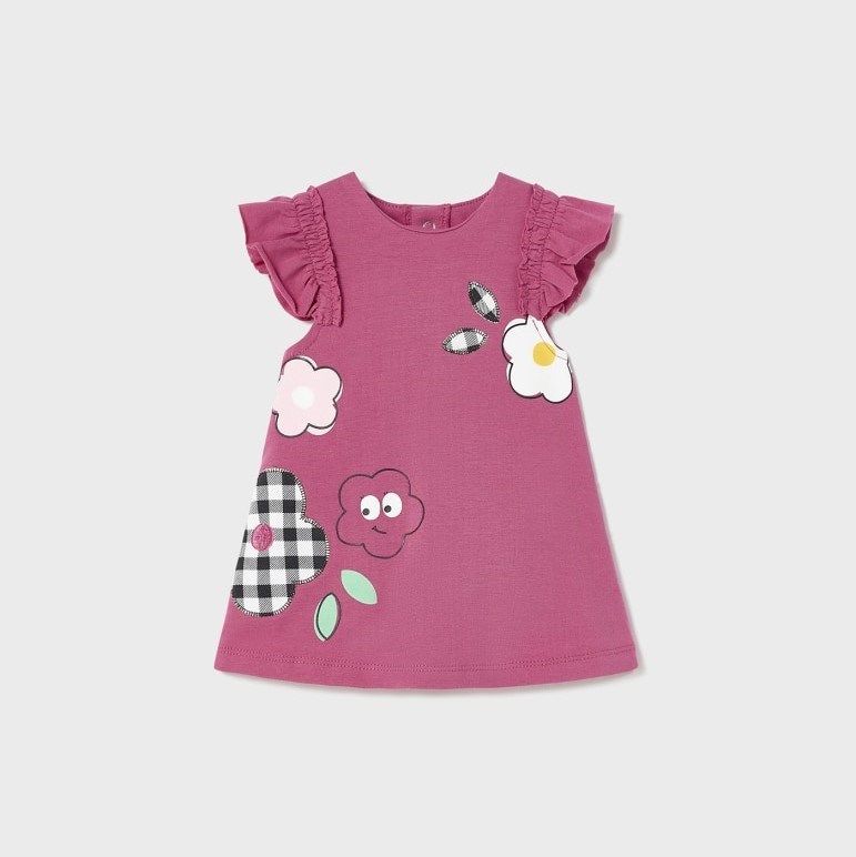Mayoral Yazlık Kız Bebek Elbise Pembe