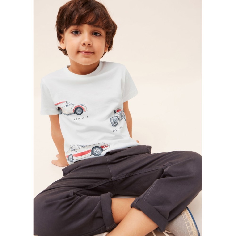 Mayoral Yazlık Erkek Kısa Kol T-shirt Krem