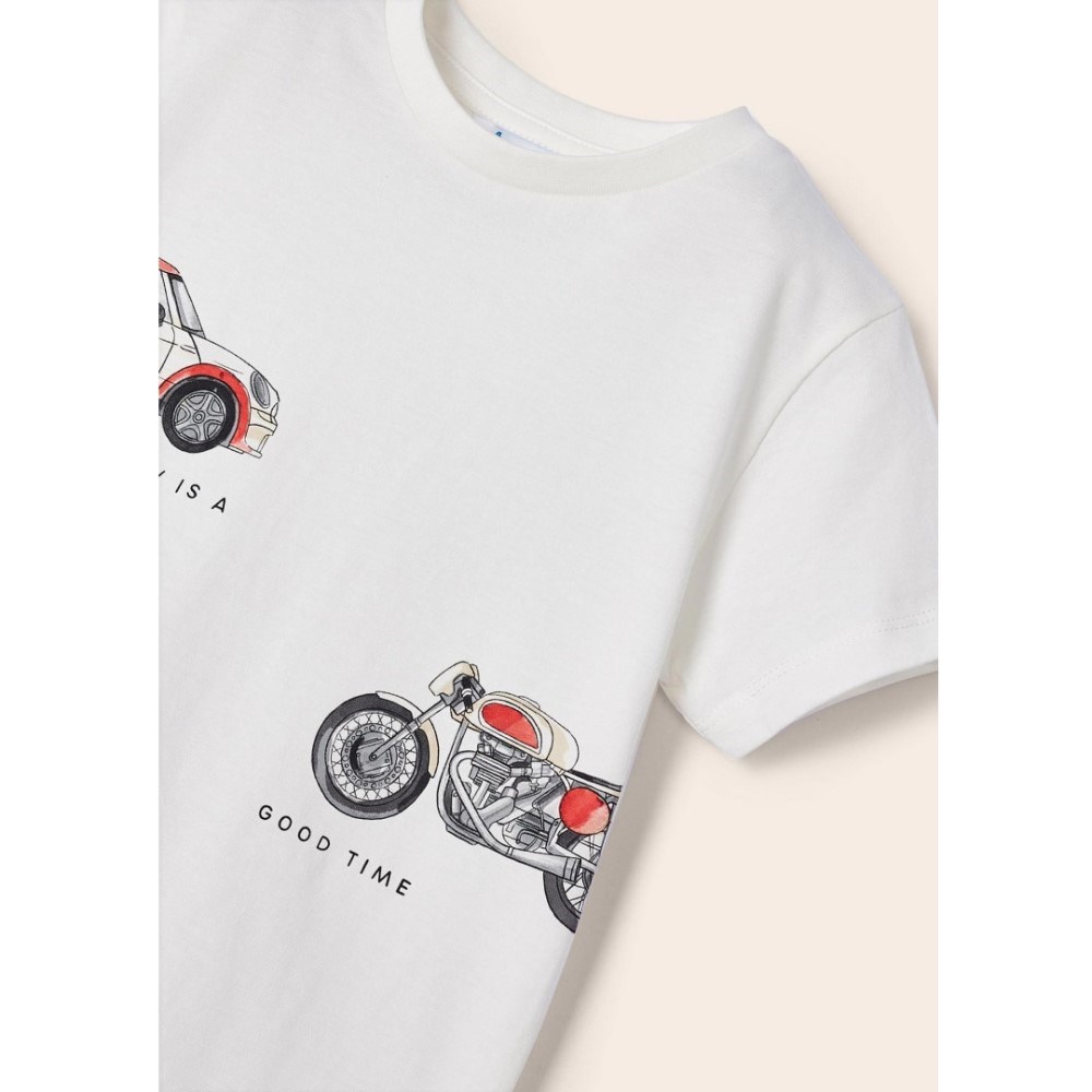 Mayoral Yazlık Erkek Kısa Kol T-shirt Krem