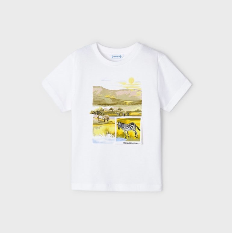 Mayoral Yazlık Erkek Kısa Kol T-shirt Beyaz